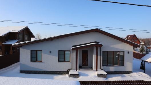 Дом из газосиликатных блоков с утеплением пенополистиролом